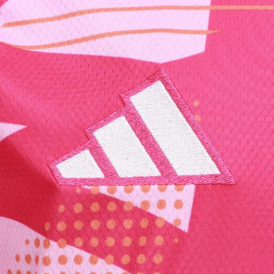 Camisa Goleiro II Flamengo 25/26 Adidas Masculina - Rosa+Azul